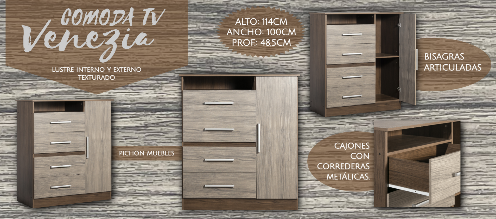 comoda venezia tv banner nogal-pinot