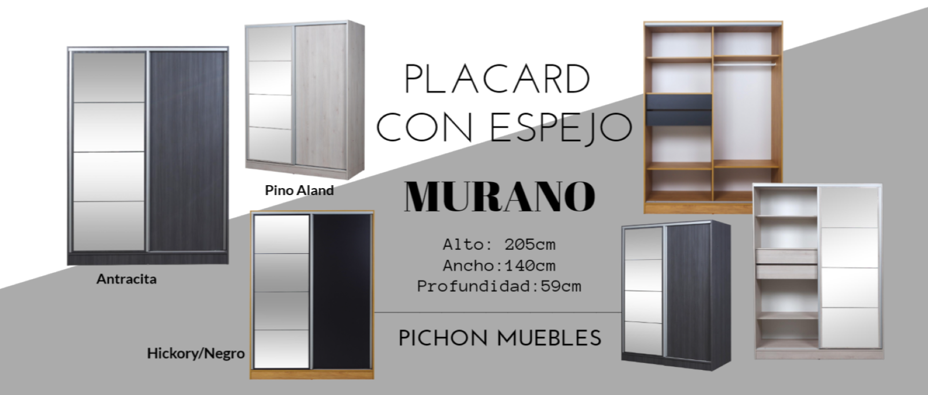 Placard Murano c/Espejo