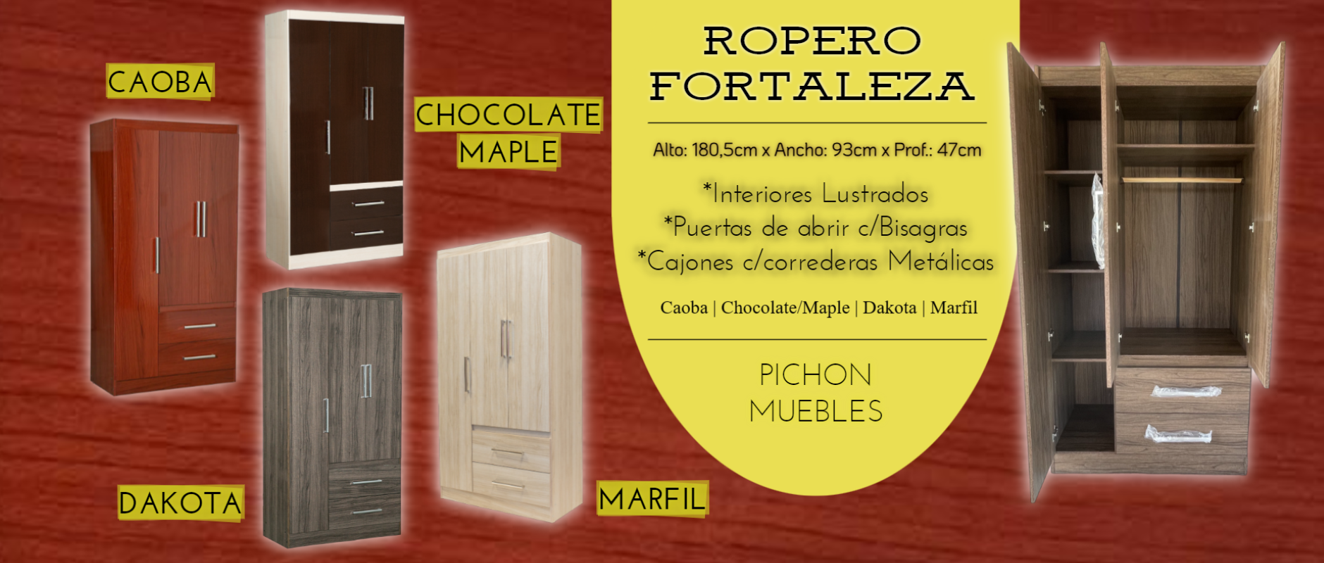 Ropero Fortaleza 3p 2c banner