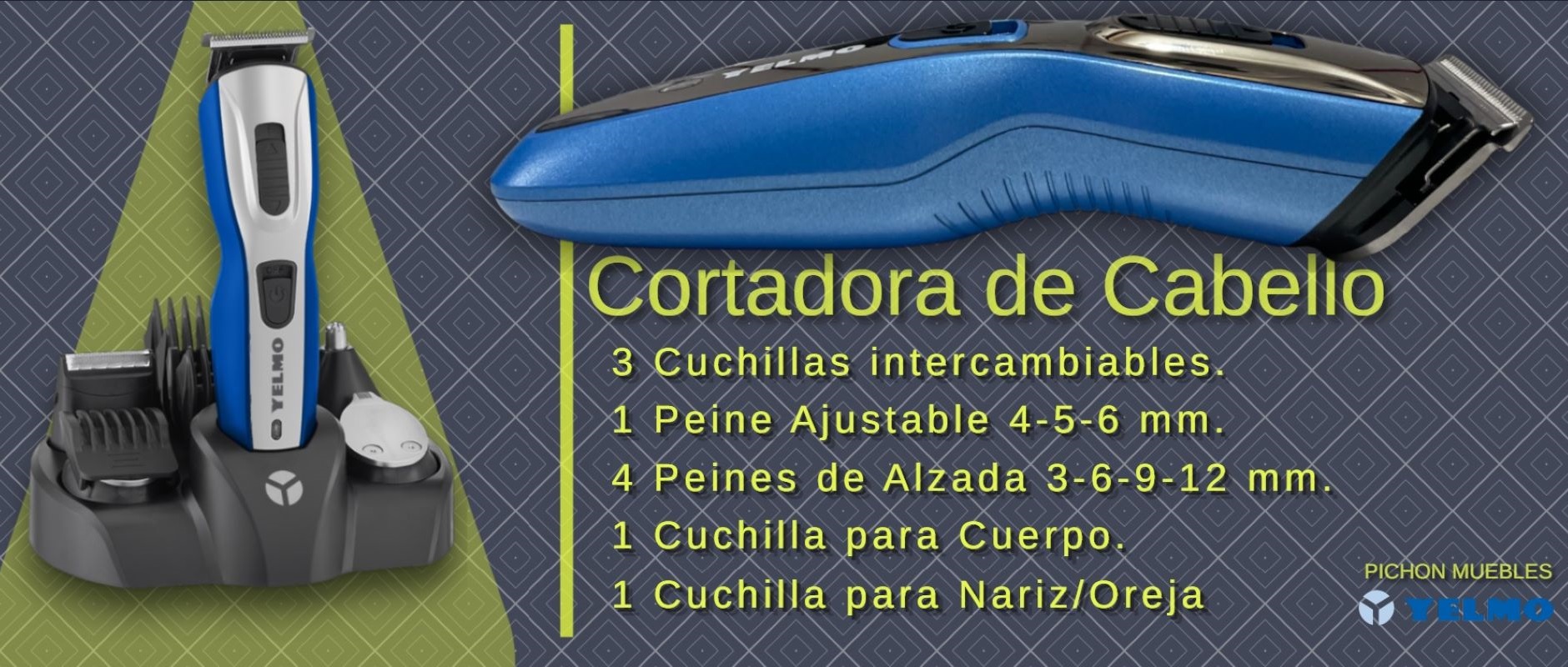 yelmo cortadora de cabello BANNER