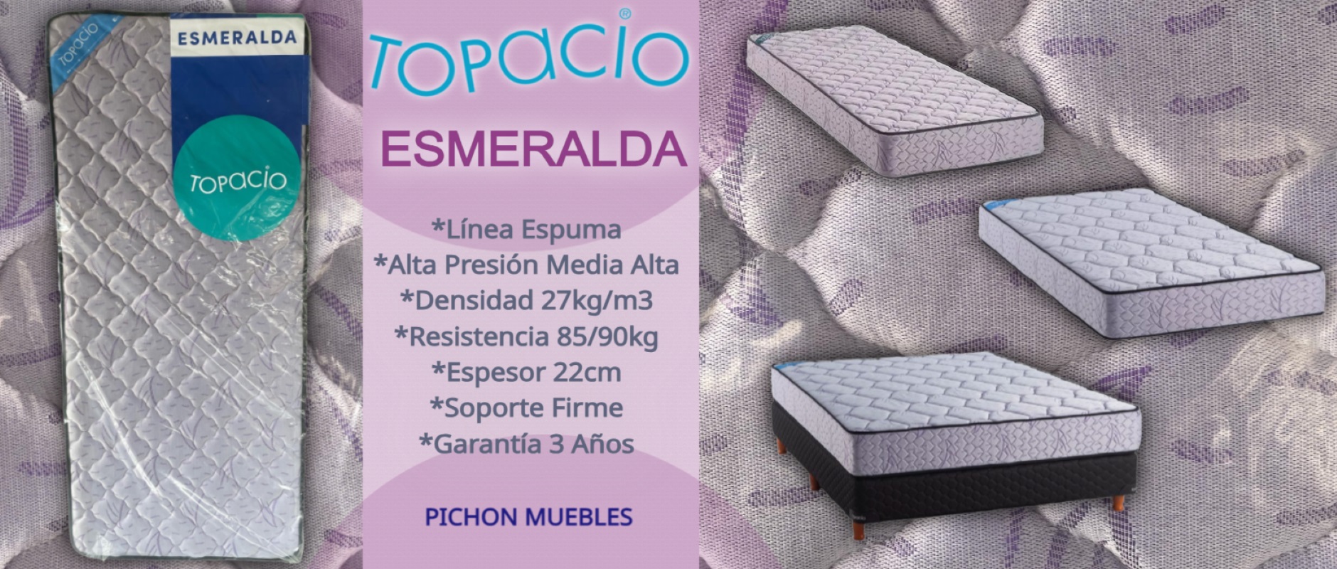 colchon esmeralda topacio banner