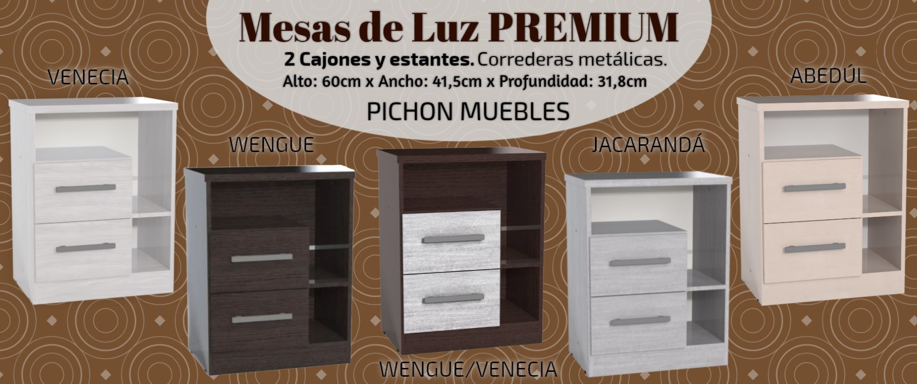 mesas de luz PREMIUM ORLANDI banner