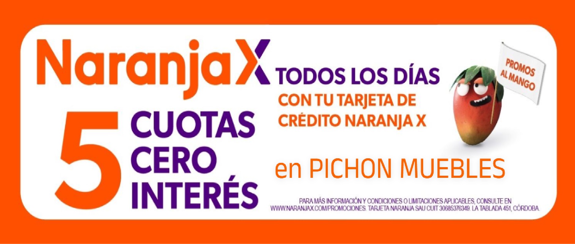 naranja x 5 cuotas
